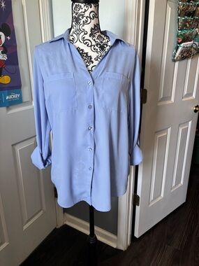 NWT Periwinkle  Women's Button-Up Blouse